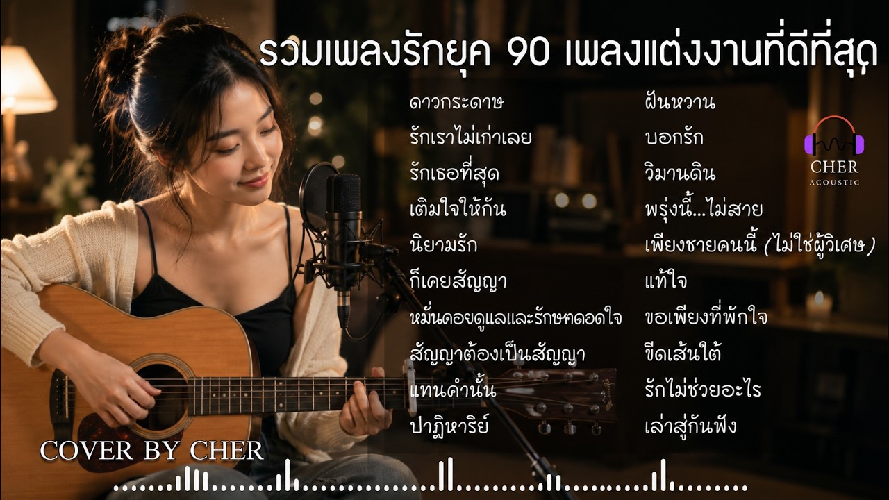 รวมเพลงรัก ยุค 90 เพลงแต่งงานที่ดีที่สุด 💍 | Acoustic Cover เพราะซึ้ง ฟังยาวๆ | CHER Acoustic