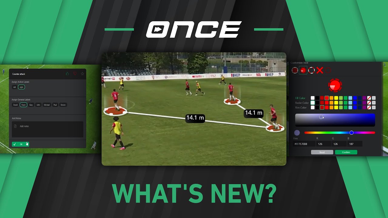 Major Once Sport update: Dynamic field mapping, Smart tagging, New colour system, and much more!