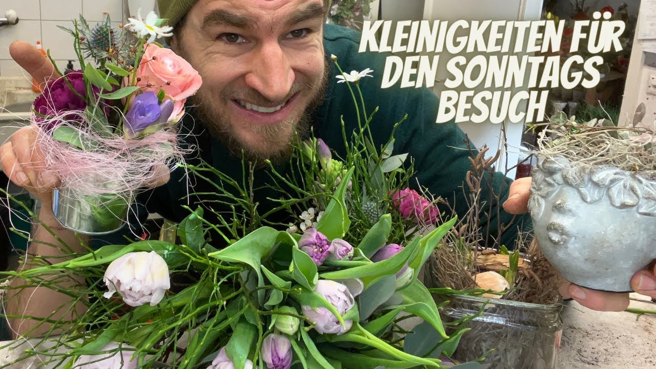 Kleinigkeiten für den Sonntags Besuch selber amchen. Floristik Inspirationen Live