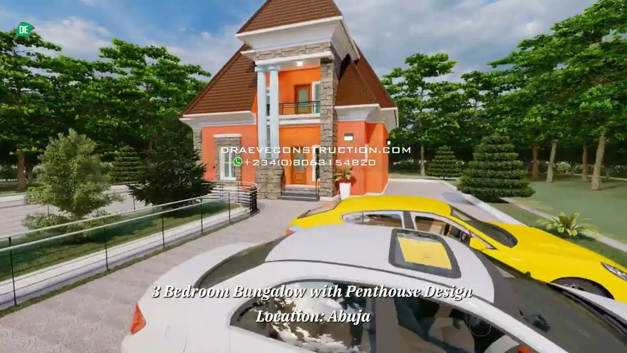 Stunning 3 Bedroom Bungalow with Penthouse Design; Located in Abuja