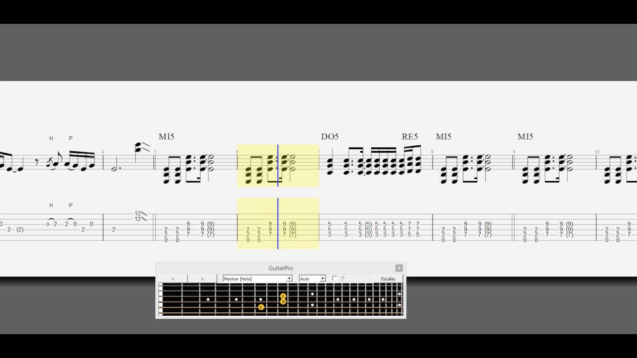 Como un perro - Libido (solo de guitarra tablatura)