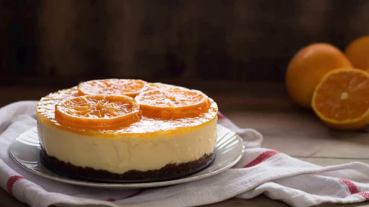Tarta mousse de naranja | sin horno, sin gluten y sin lactosa