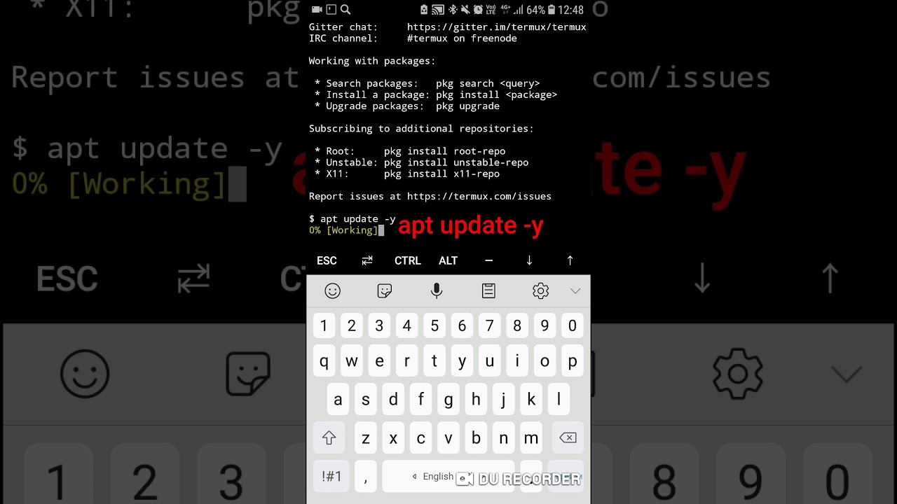SMSbomber на андроид через termux