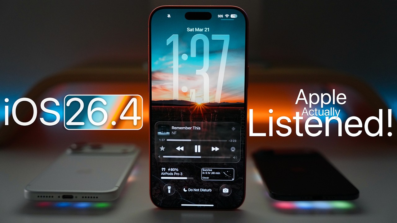 iOS 26.4 - Apple Actually Listened!