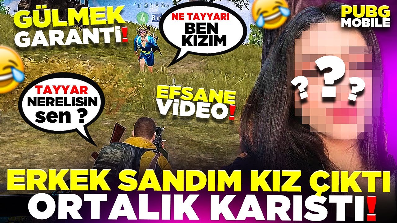 ERKEK SANDIM KIZ ÇIKTI! 😳 ORTALIK KARIŞTI 🤣 ( ERKEK SESİNE BENZİYOR) | PUBG MOBILE