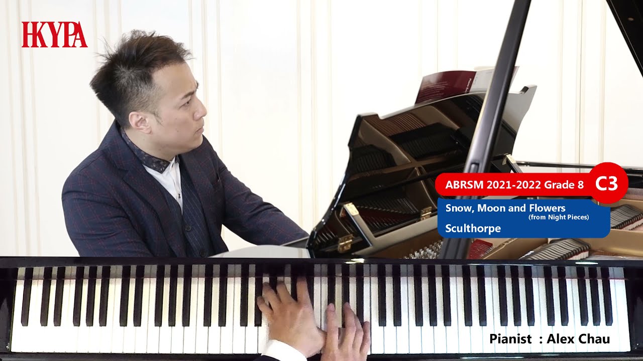 Snow, Moon and Flowers by Sculthorpe ABRSM Grade 8 Piano Exam C3 2021-2022 Syllabus