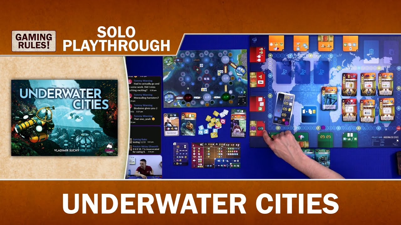 Underwater Cities - Solo Playthrough