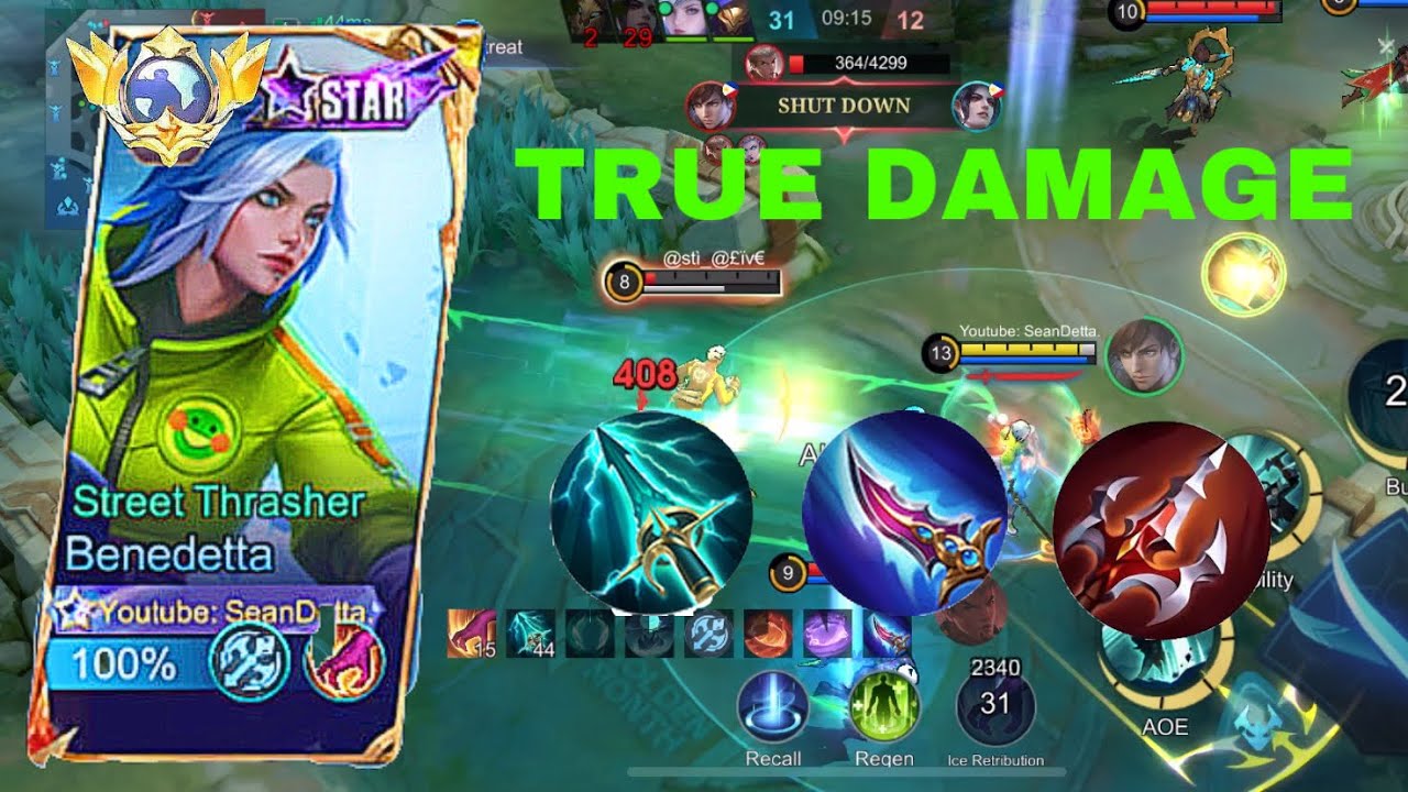 BENEDETTA TRUE DAMAGE HACK😈IN EARLY GAME EZ WIN 🔥STARLIGHT STREET TRASHER GAMEPLAY