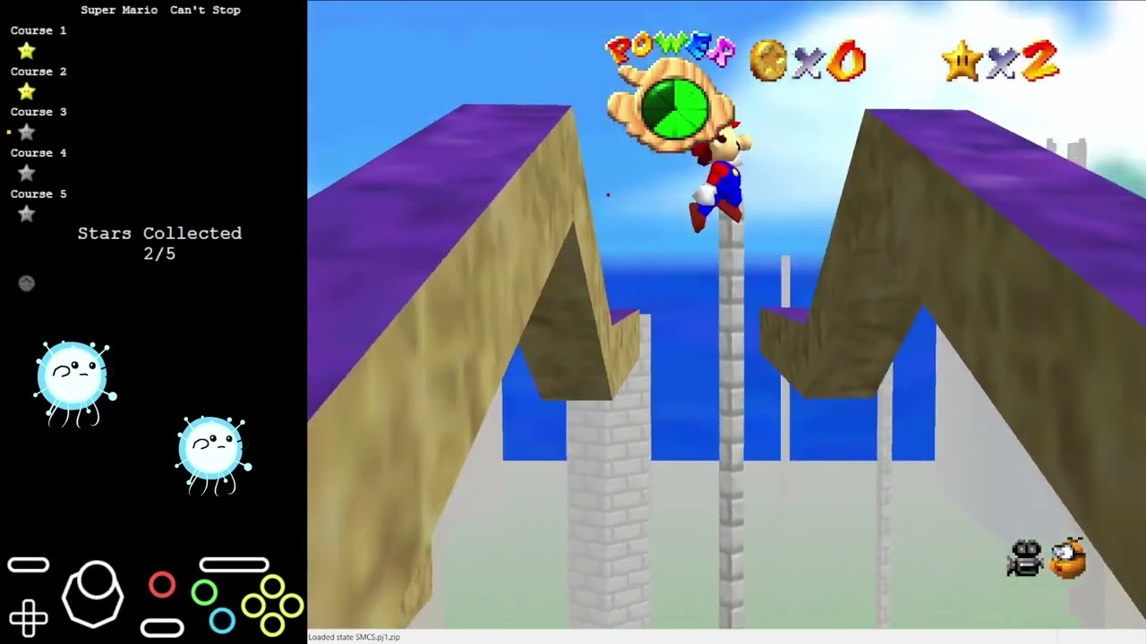 Super Mario Can't Stop - All Stars (savestateless)