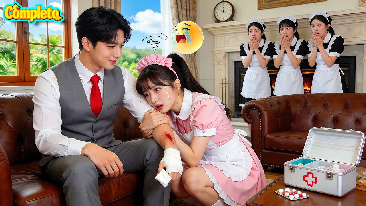 CEO Nunca Sonrió En 20 Años, Hasta Ver A La Sirvienta Desmayarse Por Sangre Al Curarlo—¡Sonrió!