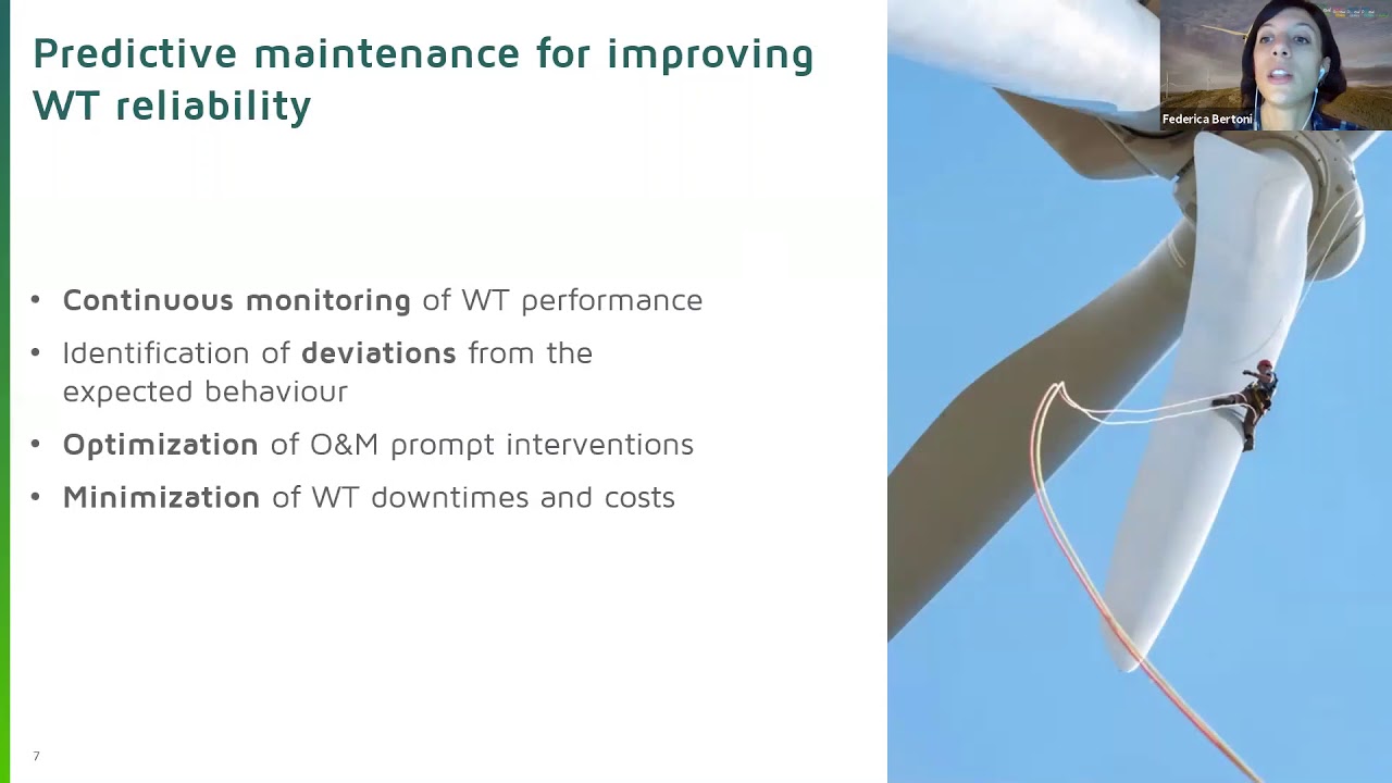 Deep Learning-based predictive maintenance for improving wind turbines reliability - F. Bertoni