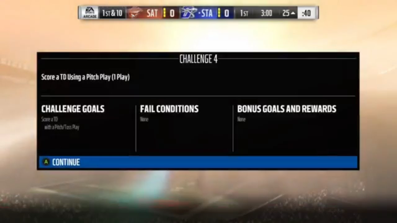Madden 18 Ultimate Team Heroic Boss Battle Week 8 Challenge 4 Score A TD Using A Pitch Play 25 Yards