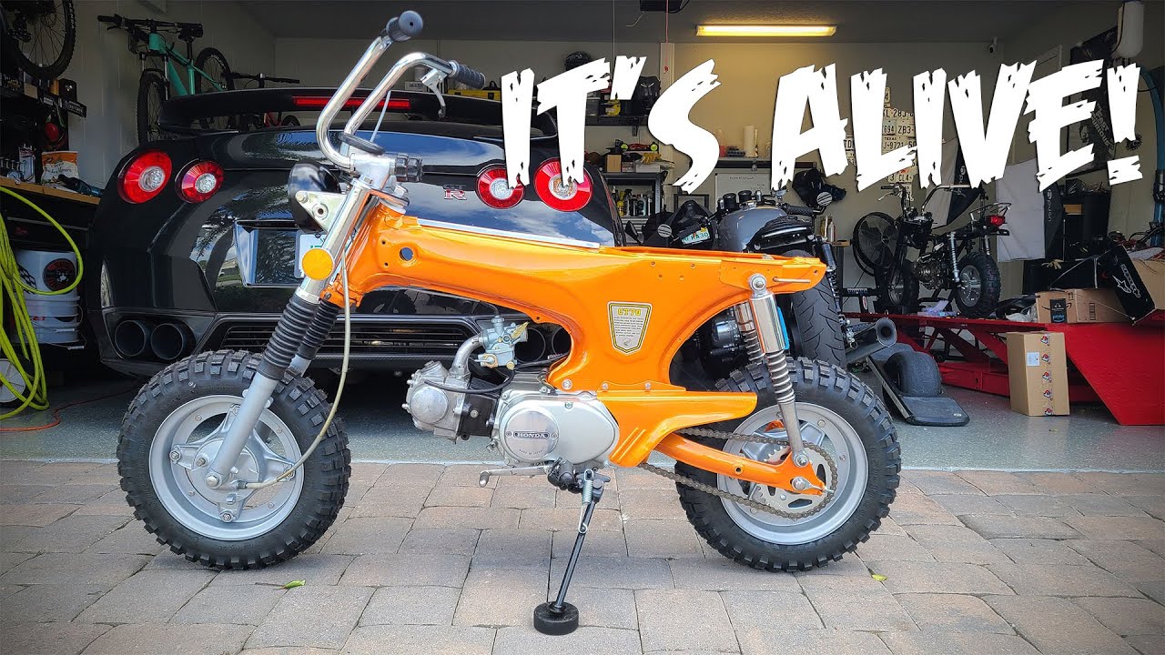First Start of the 1974 K3 Honda CT70! (Build EP 4)