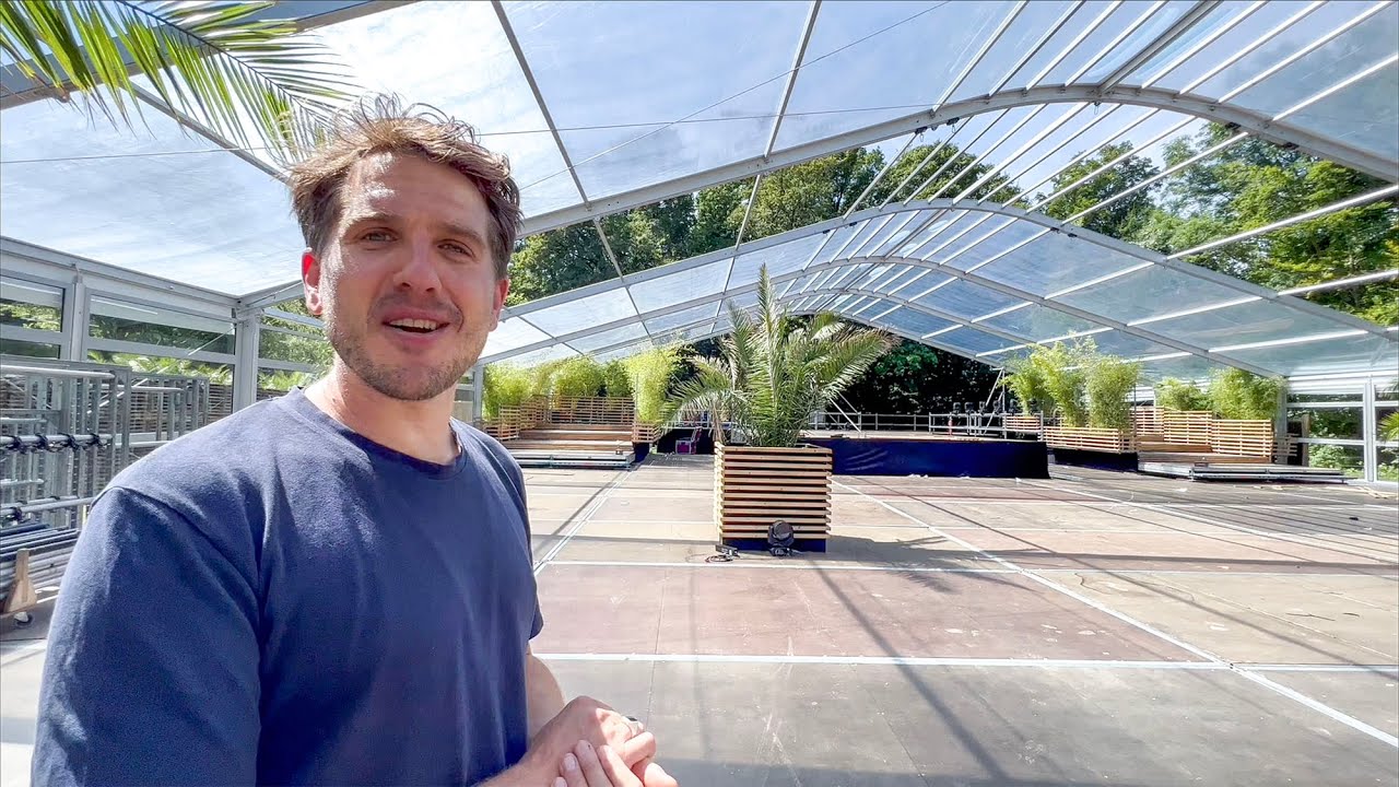 Opbouw podia en infrastructuur Dekmantel Festival 2022 Amsterdamse Bos   HD 1080p