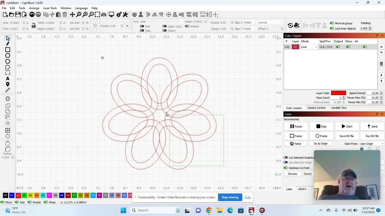 Lightburn Mandala