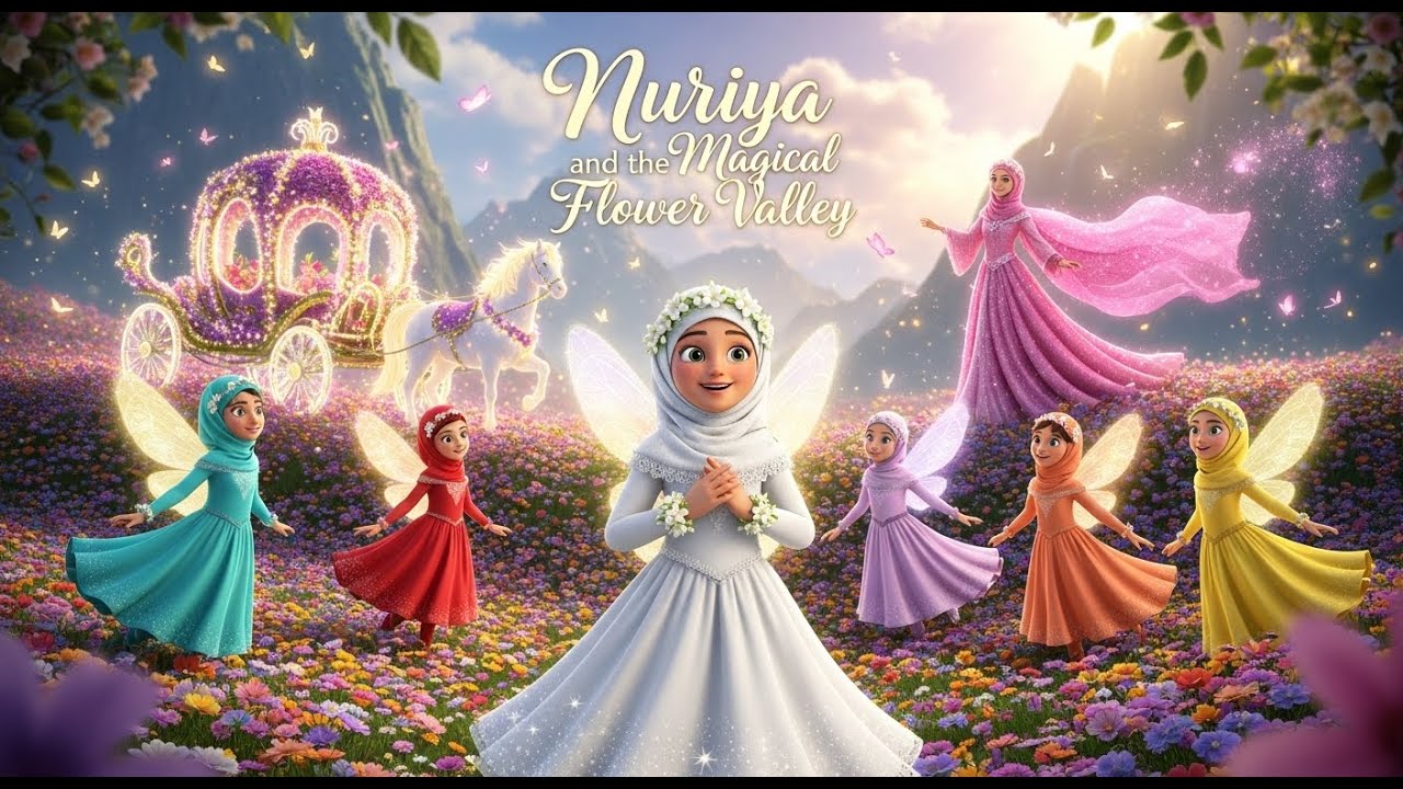 NURIYA AND MAGICAL FLOWER VALLEY -Bedtime stories for kids#bedtimestories#storytime#story