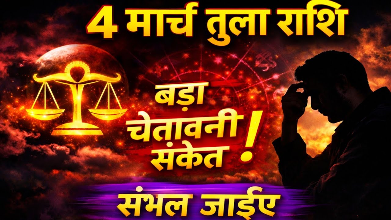 मार्च तुला राशि ⚠️ बड़ा चेतावनी संकेत! संभल गए तो किस्मत पलटेगी