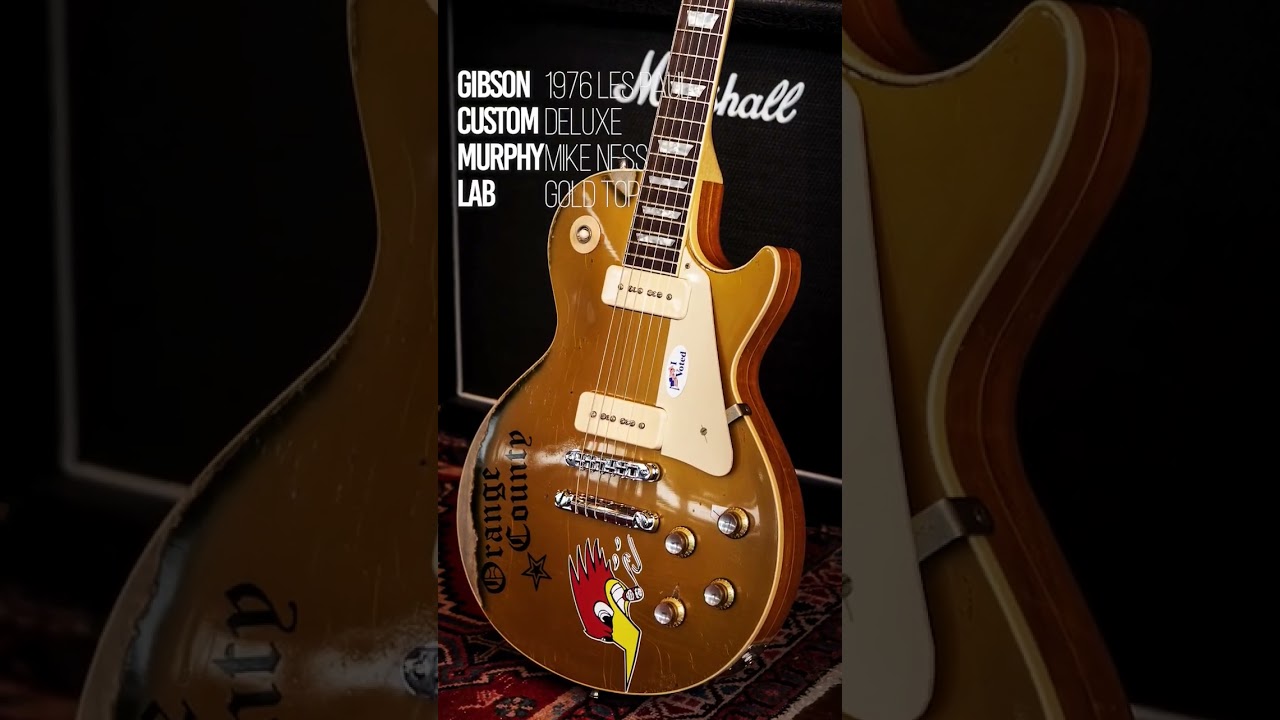 Gibson Custom Murphy Lab 1976 Les Paul Deluxe Mike Ness Gold Top