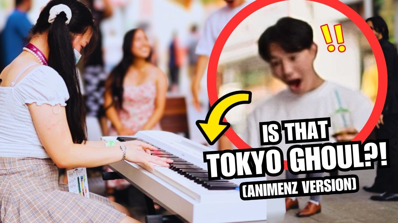 Random Girl Plays ANIMENZ UNRAVEL On Public Piano