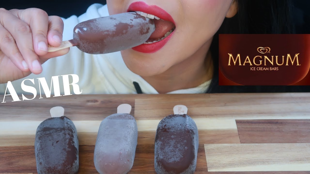 ASMR - Magnum Ice Cream - Magnum Dark & Double Caramel (No Talking)