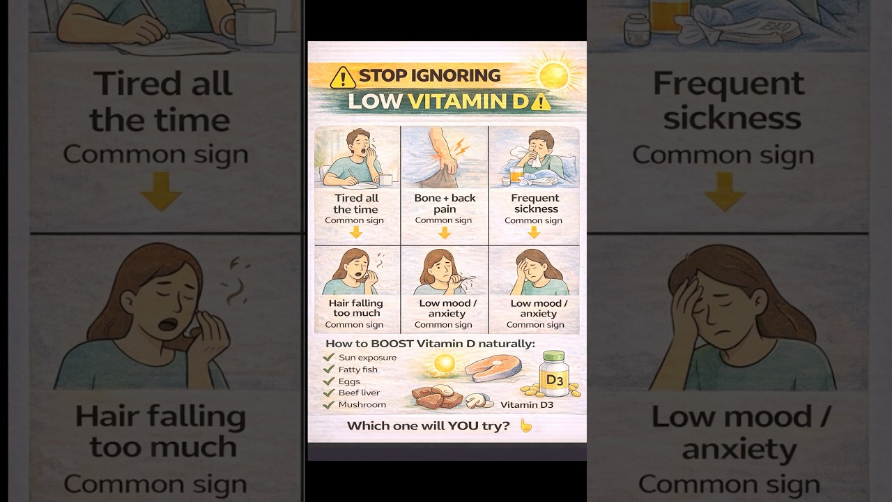 STOP Ignoring Low Vitamin D ⚠️ | How to Fix It Naturally 