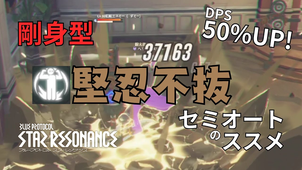 #スタレゾ 【剛身型】でダメージUP！堅忍不抜セミオートのススメ！