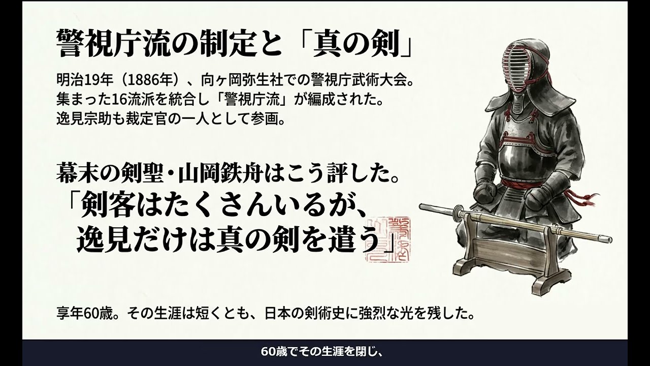 【無双剣士録～“ヤバい”剣豪たち】逸見 宗助（へんみ そうすけ)1843年～ 1894年、幕末から明治時代にかけて活躍した剣豪・逸見宗助の生涯と、日本の剣術再興における彼の重要な役割を解説