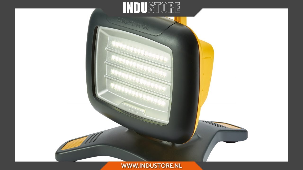 Industore: LED Bouwlamp NightSearcher Galaxy E-Pro - Robuuste werklamp 3500 lumen (Accu)