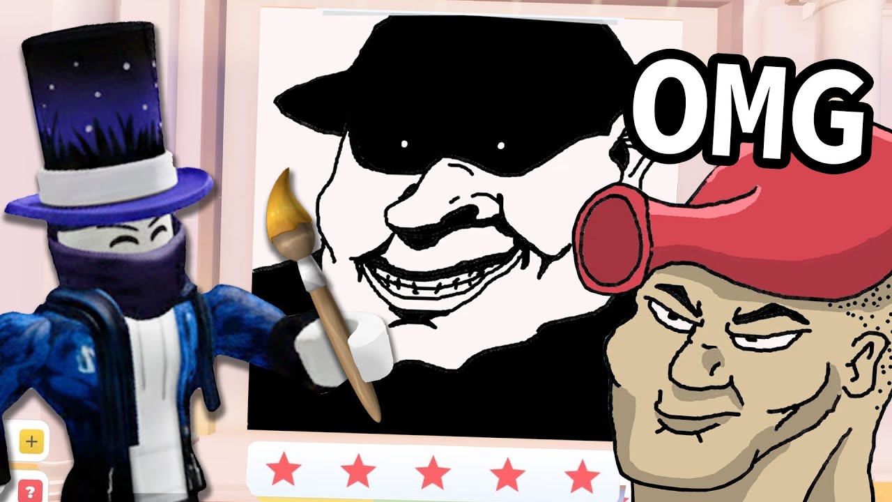 I made more ABSURD drawings in a Roblox game