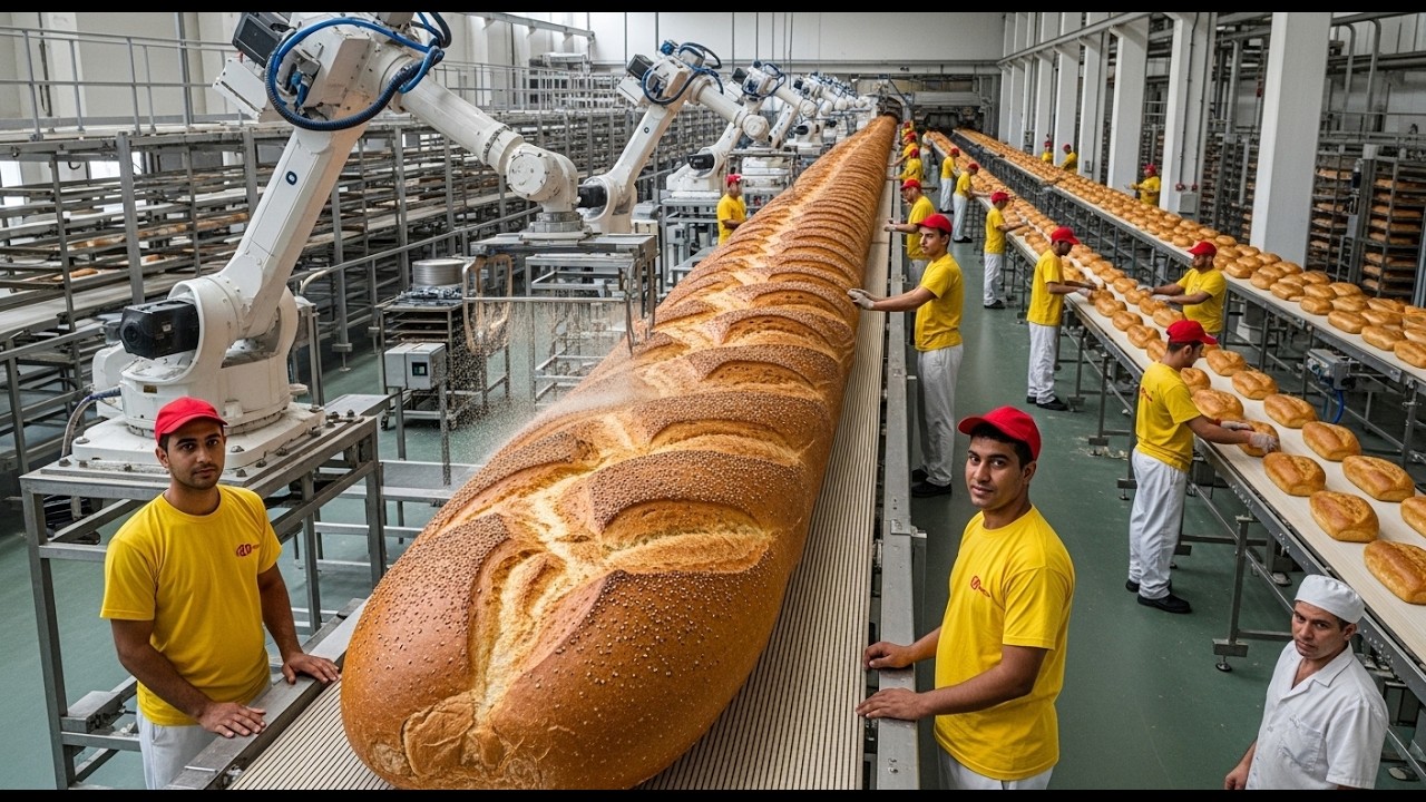Inside a High-Speed Bread Factory: How Millions of Loaves are Produced Daily