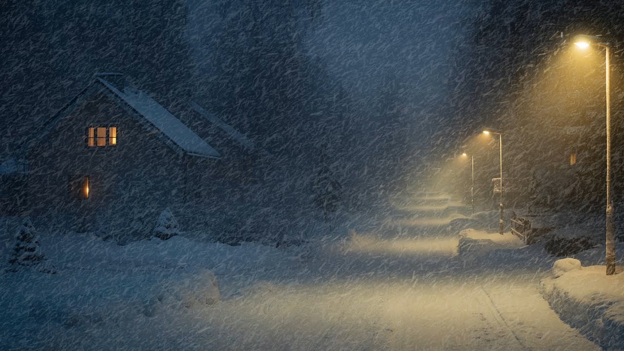 Relentless Howling Wind & Harsh Cold Ambience | Blizzard Sounds for Sleeping