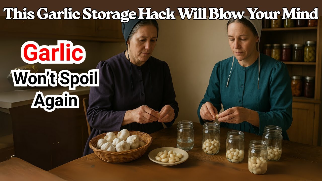 How the Amish PRESERVE GARLIC for 1 Year WITHOUT Spoilage | Know Amish Secrets