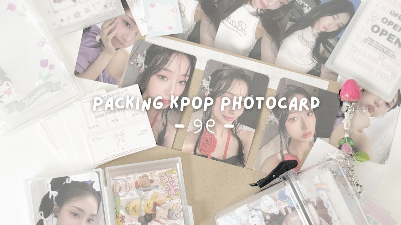 упакуйте фотокарточки kpop вместе со мной | loossemble
