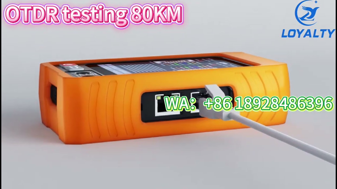 MINI OTDR test active fiber with 26db cover 80KM support VFL,UPT cable test ,TDR cable test