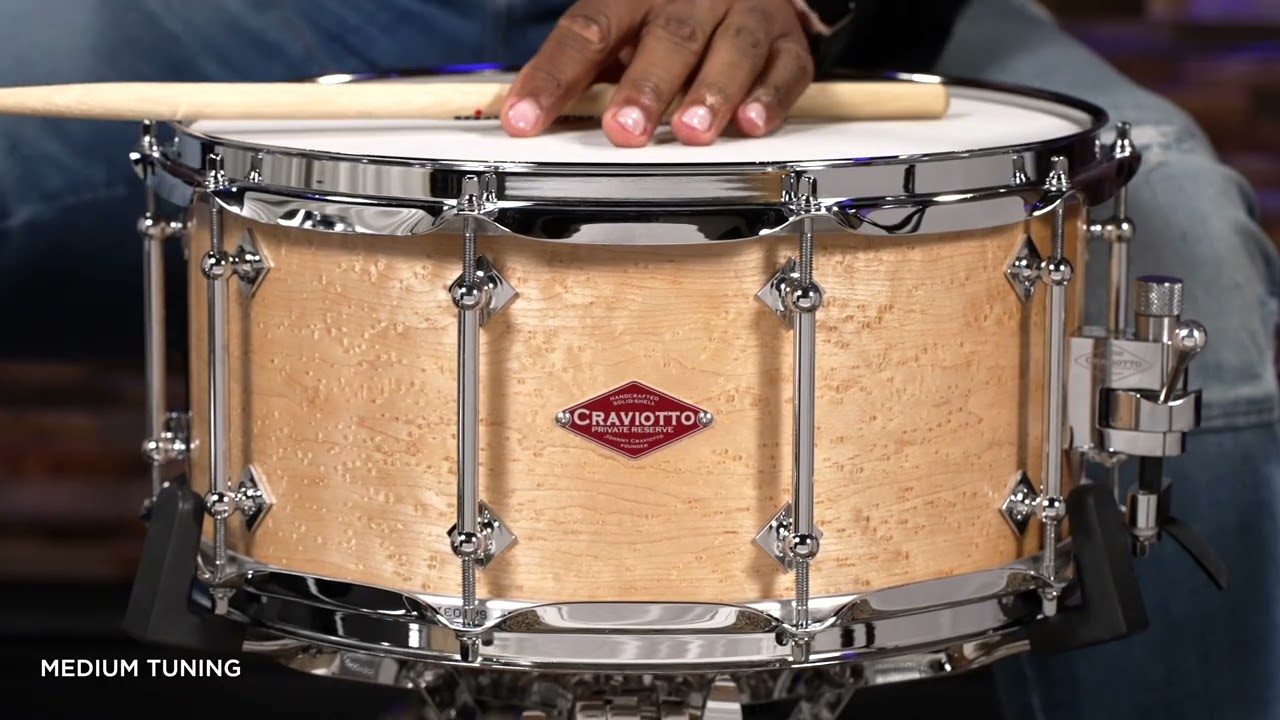Craviotto 14x6.5 Private Reserve Birdseye Maple Snare Drum (CRPR1465BEMNIN)
