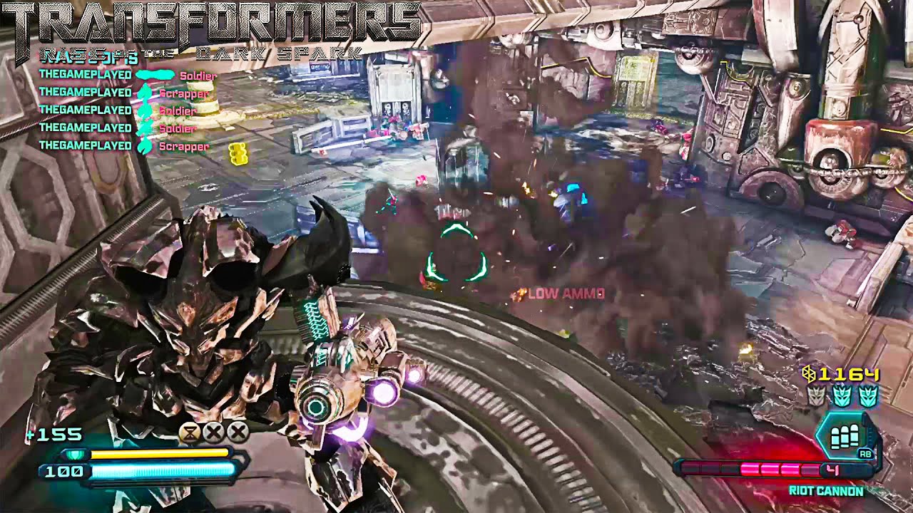 Transformers: Rise of the Dark Spark Escalation Hard Mode — геймплей Мегатрона! (ROTDS MOD)
