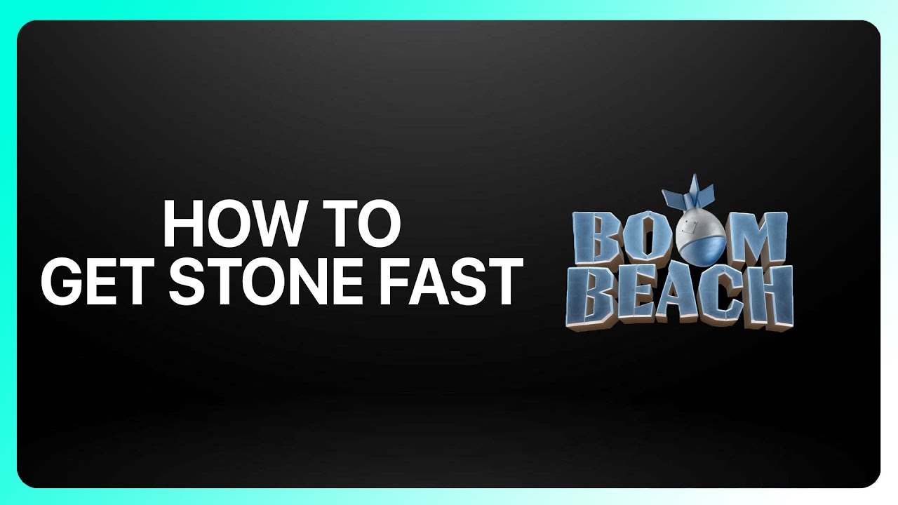 How To Get Stone Fast In Boom Beach ! Tutorial