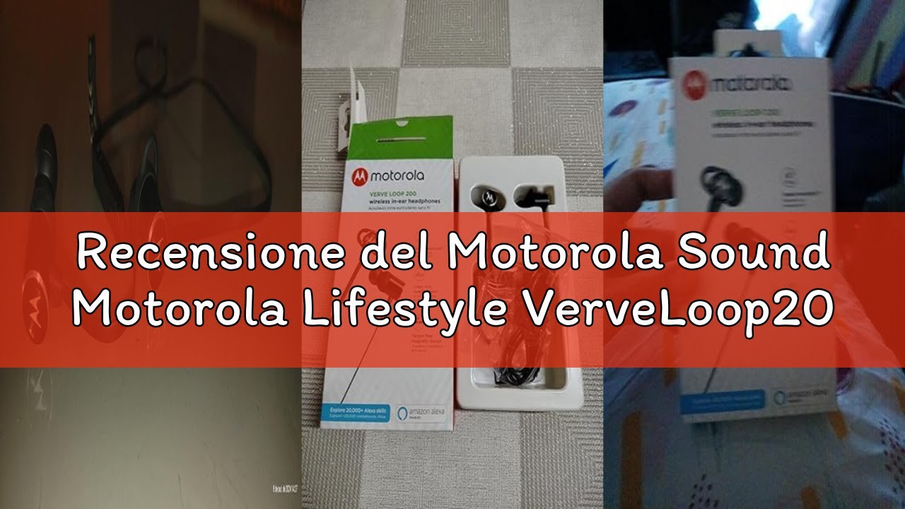Recensione del Motorola Sound Motorola Lifestyle VerveLoop200 Cuffie In Ear Compatibile con Alexa, S
