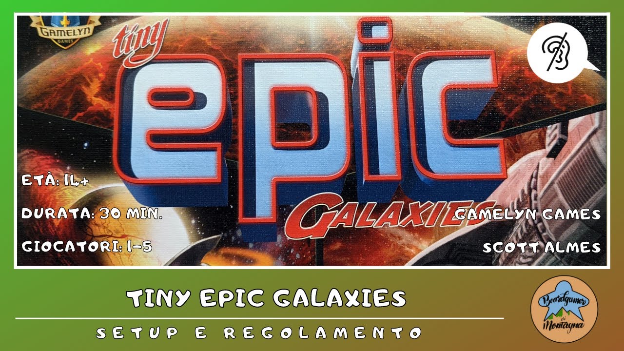 Tiny Epic Galaxies - setup e regolamento in italiano (tutorial) [SUB ITA]