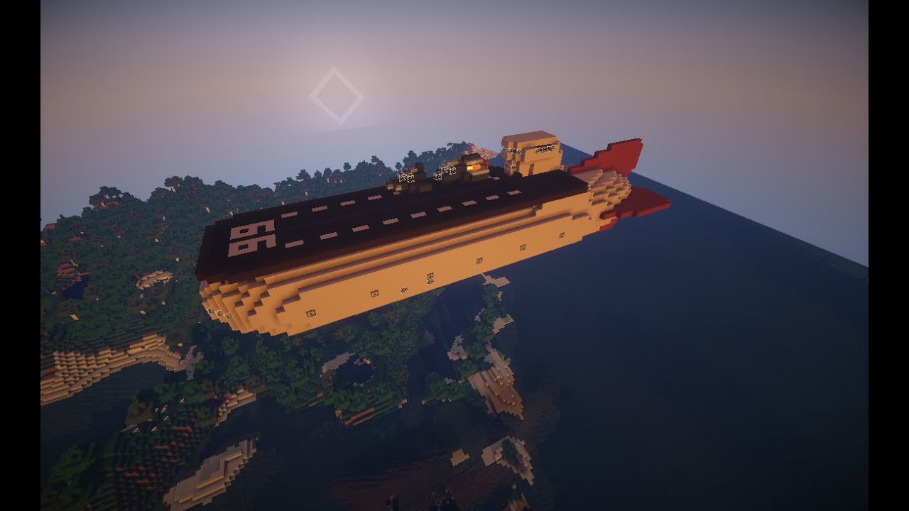 Airship Showcase: Silver Empire Escort Carrier for Movecraft