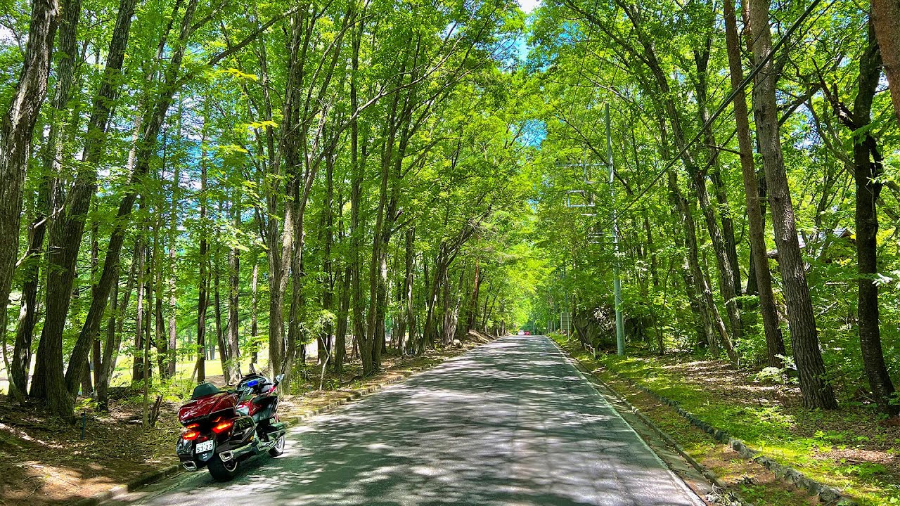『暑いので』　軽井沢プチツーリング　避暑地は暑かった・・・　ホンダ　ゴールドウィング　GOLDWING GL1800 ゆうぞう