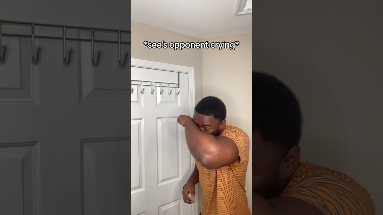 When your opponent starts crying