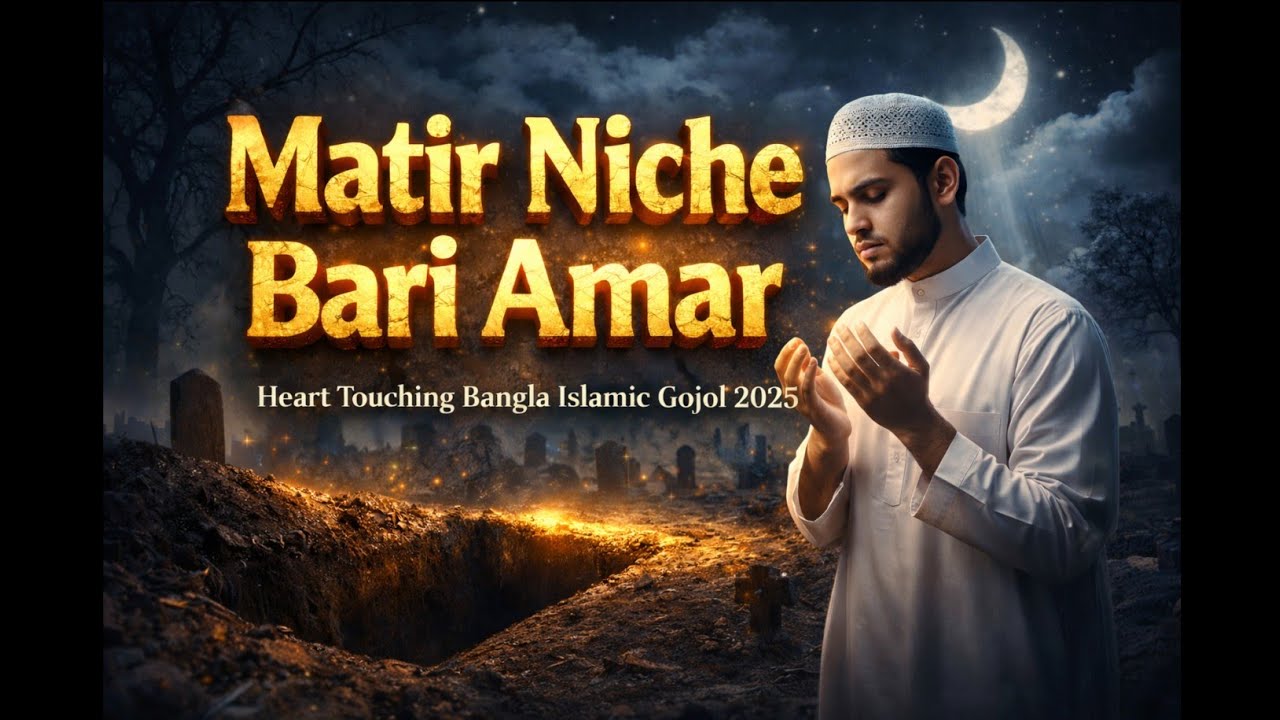 Matir Niche Bari Amar – Heart Touching Bangla Islamic Gojol 2025 | Farhan Abid Tawsin Official