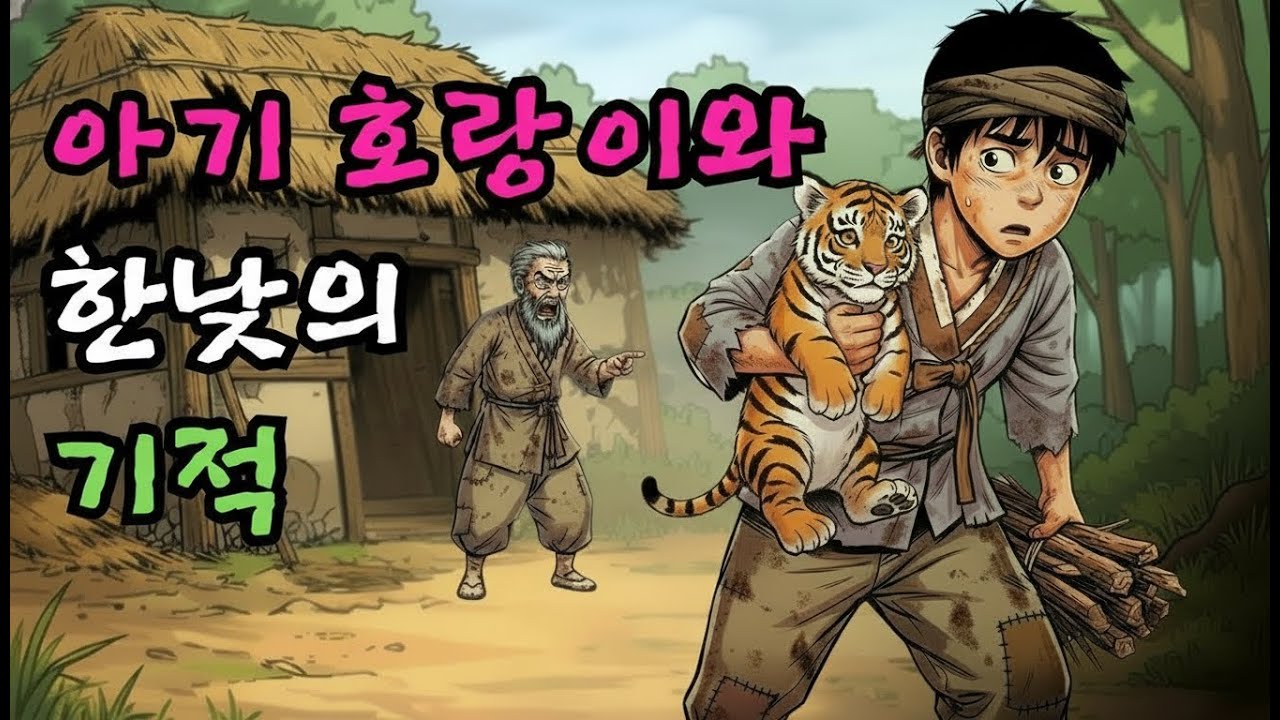 산에서 주워온 새끼 호랑이를 품에 안고 땔감과 함께 집에서 쫓겨난 소년이 훗날 겪게 된 기적 같은 반전과 결말 | 한국전래동화 감동실화