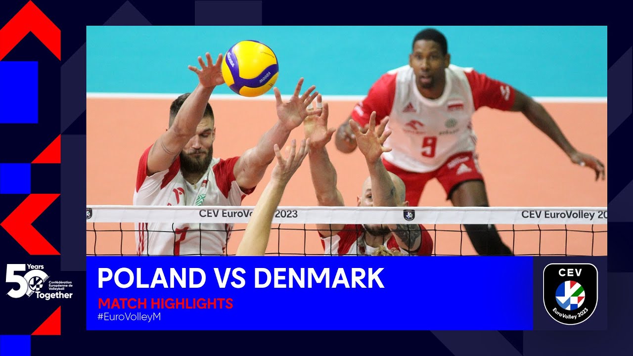 Poland vs. Denmark | Match Highlights | CEV EuroVolley 2023 Men