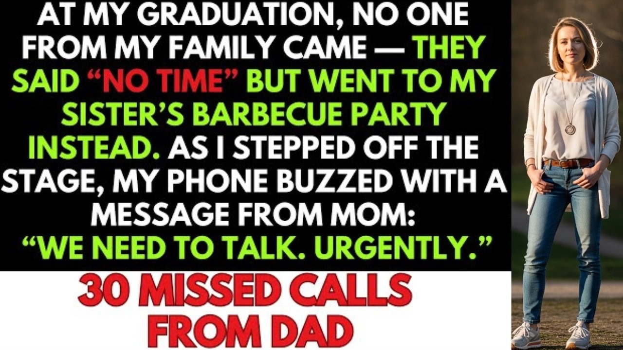 My Parents Skipped My Graduation, Saying “No Time”—But They All Showed Up at My…