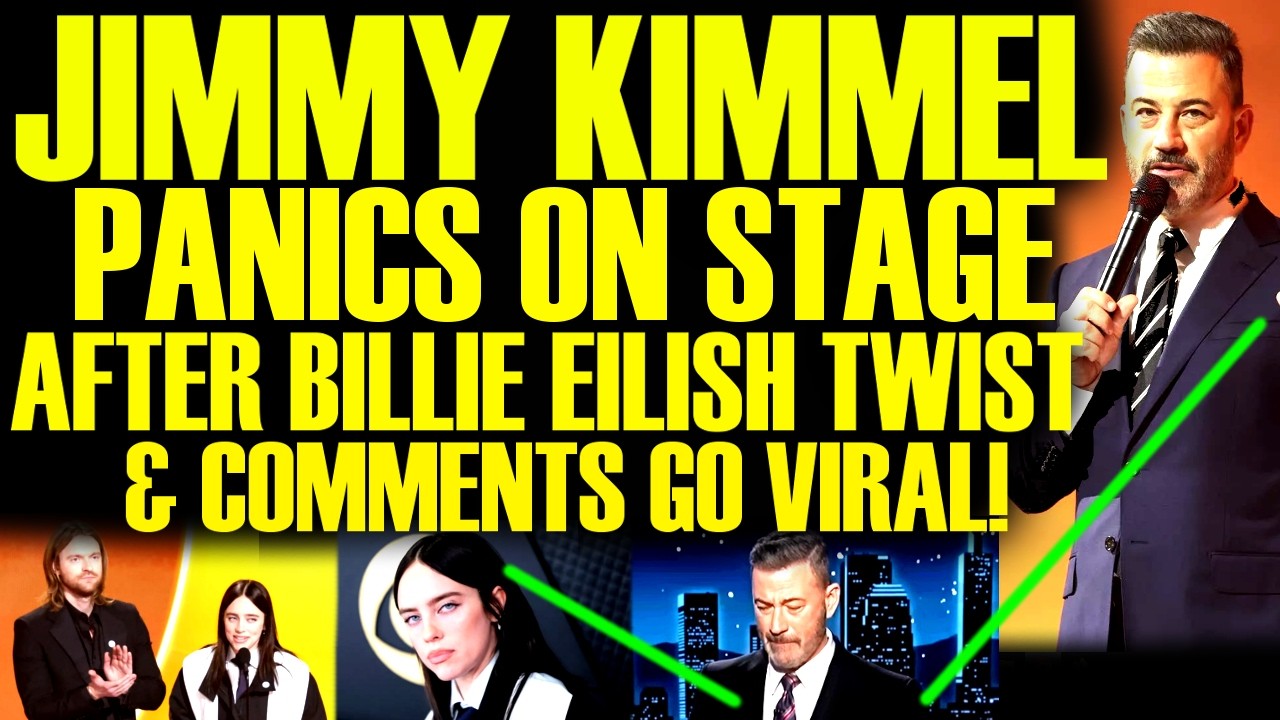 Jimmy Kimmel LOSES IT ON STAGE After Bill Eilish Stolen Land & ICE Comments BACKFIRE At Grammys!
