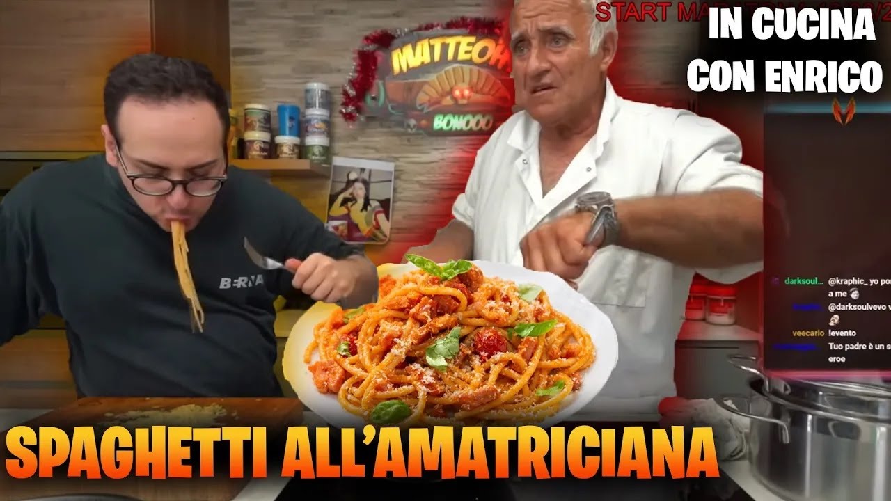 SPAGHETTI all'AMATRICIANA di ENRICO CUOCO &brvbar; IN CUCINA CON MATTEOHS