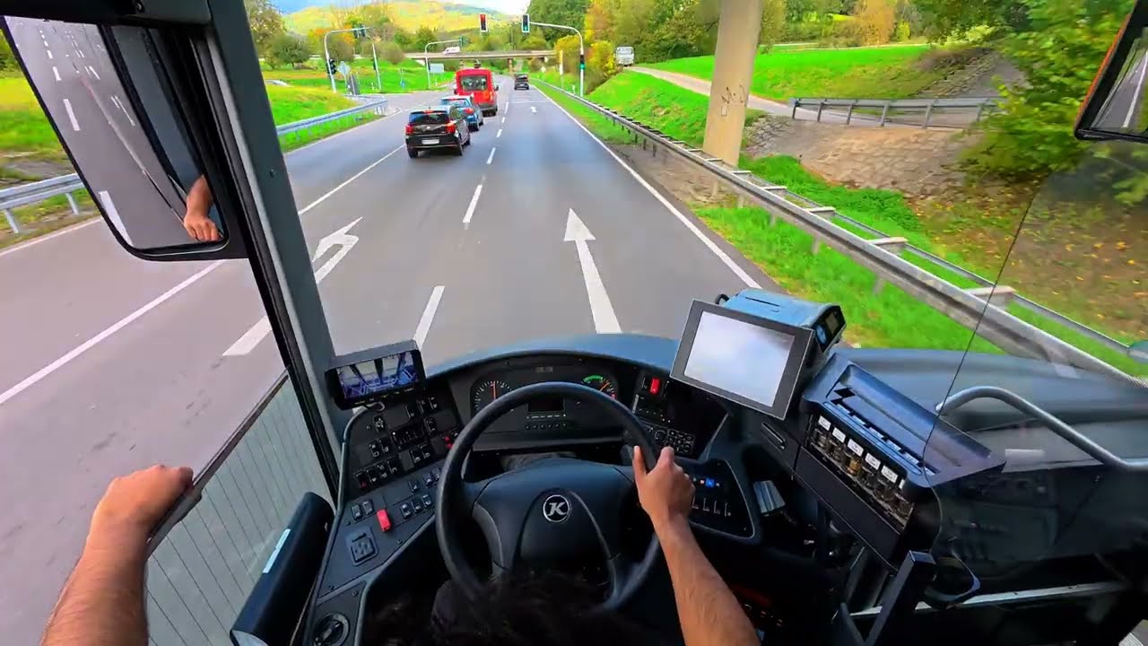 Public Bus pov driving Germany  Black Forest part 1