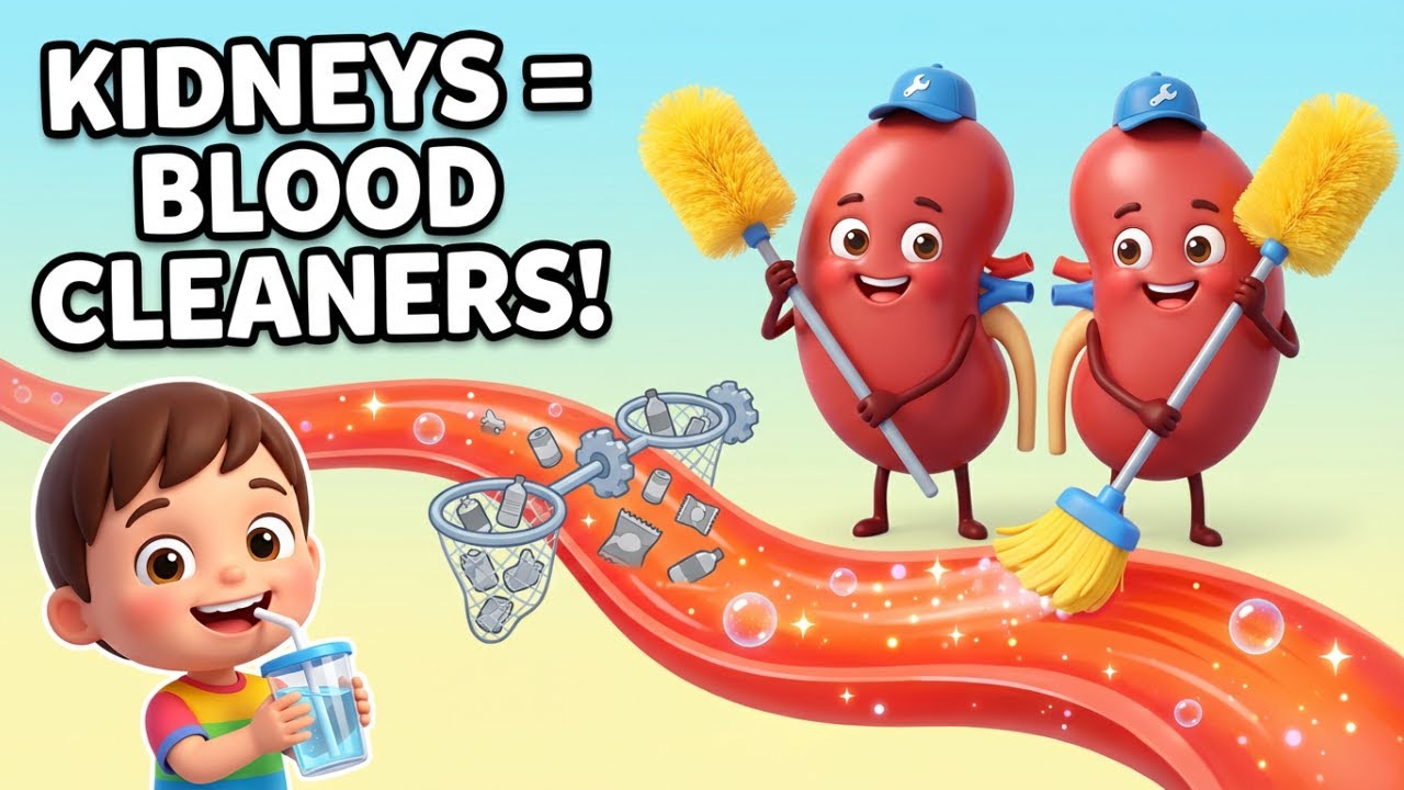 How Your Kidneys Filter Blood | Fun Kidney Facts for Kids
